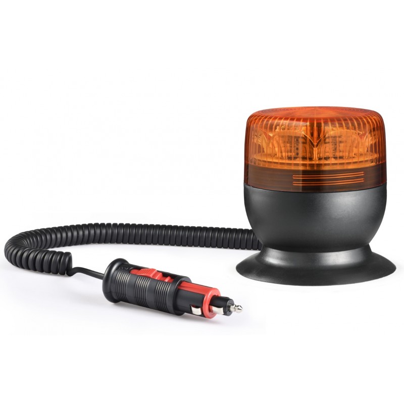 Gyrophare à LED Orange 12/24V - Feux LED - Eclairage Signalisation