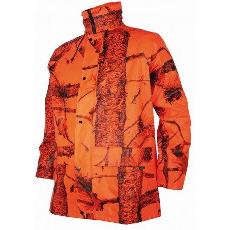 Veste de pluie camo orange...