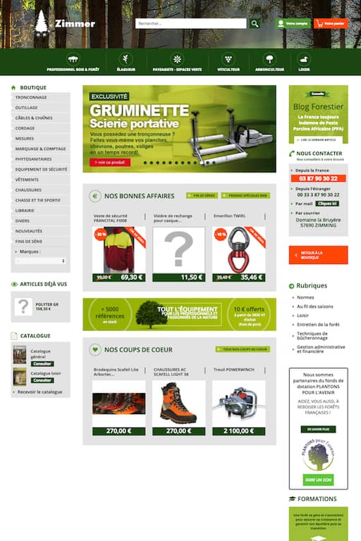 Création de la deuxième version du site et de la boutique en ligne